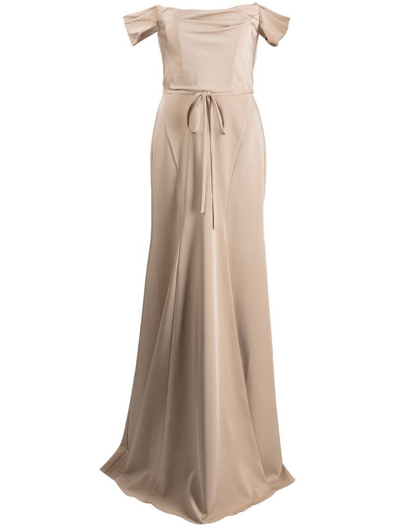 Marchesa Notte Bridesmaids Schulterfreies Rimini Kleid - Nude von Marchesa Notte Bridesmaids