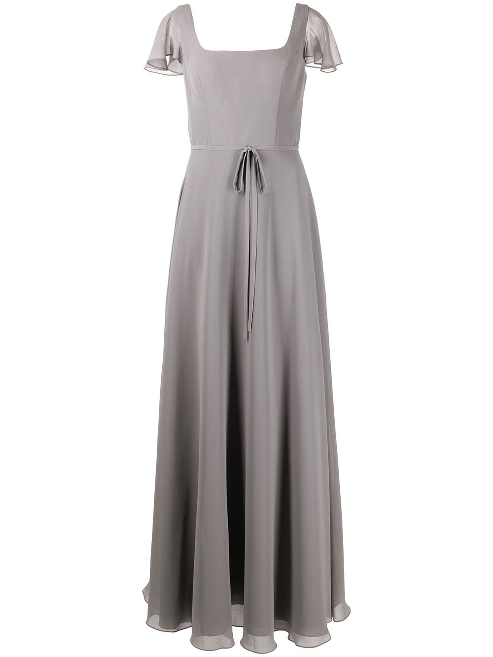 Marchesa Notte Bridesmaids Abendkleid mit lockeren Ärmeln - Grau von Marchesa Notte Bridesmaids