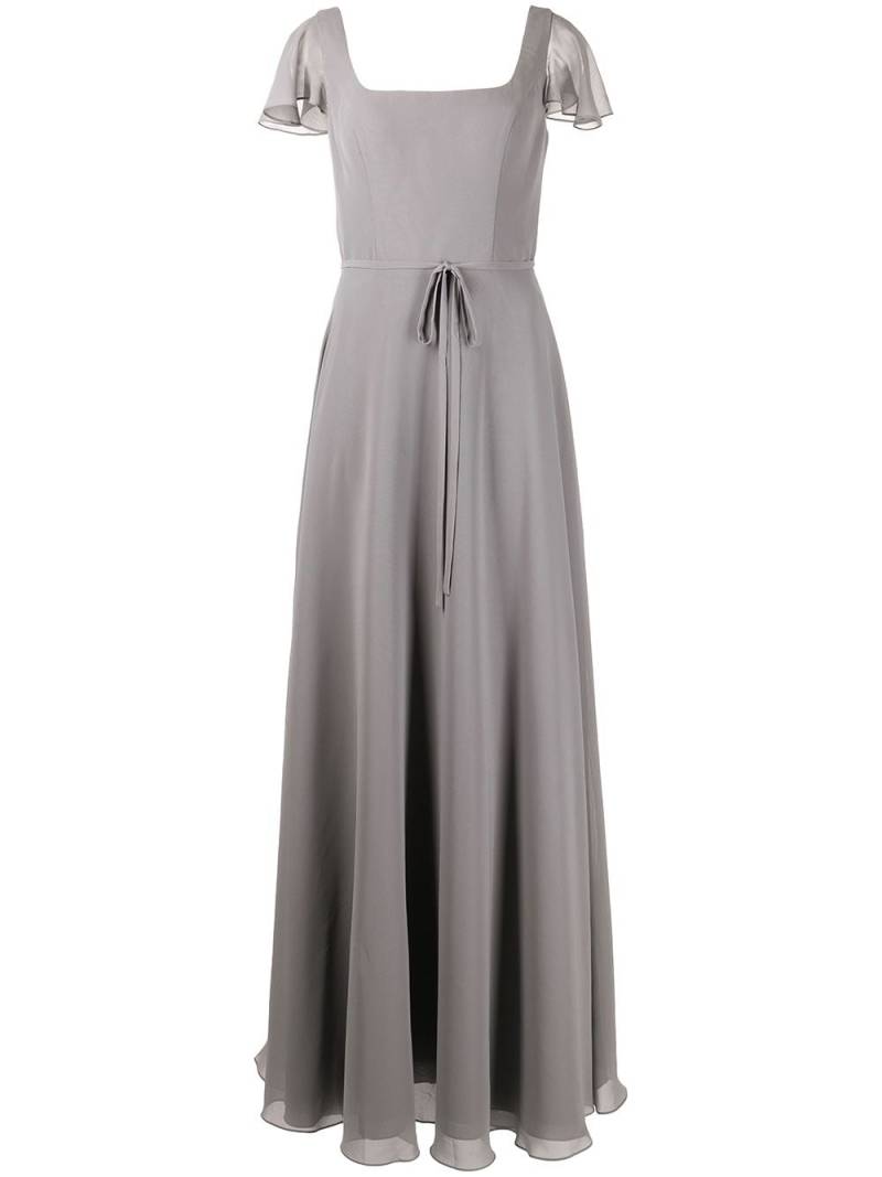 Marchesa Notte Bridesmaids Abendkleid mit lockeren Ärmeln - Grau von Marchesa Notte Bridesmaids