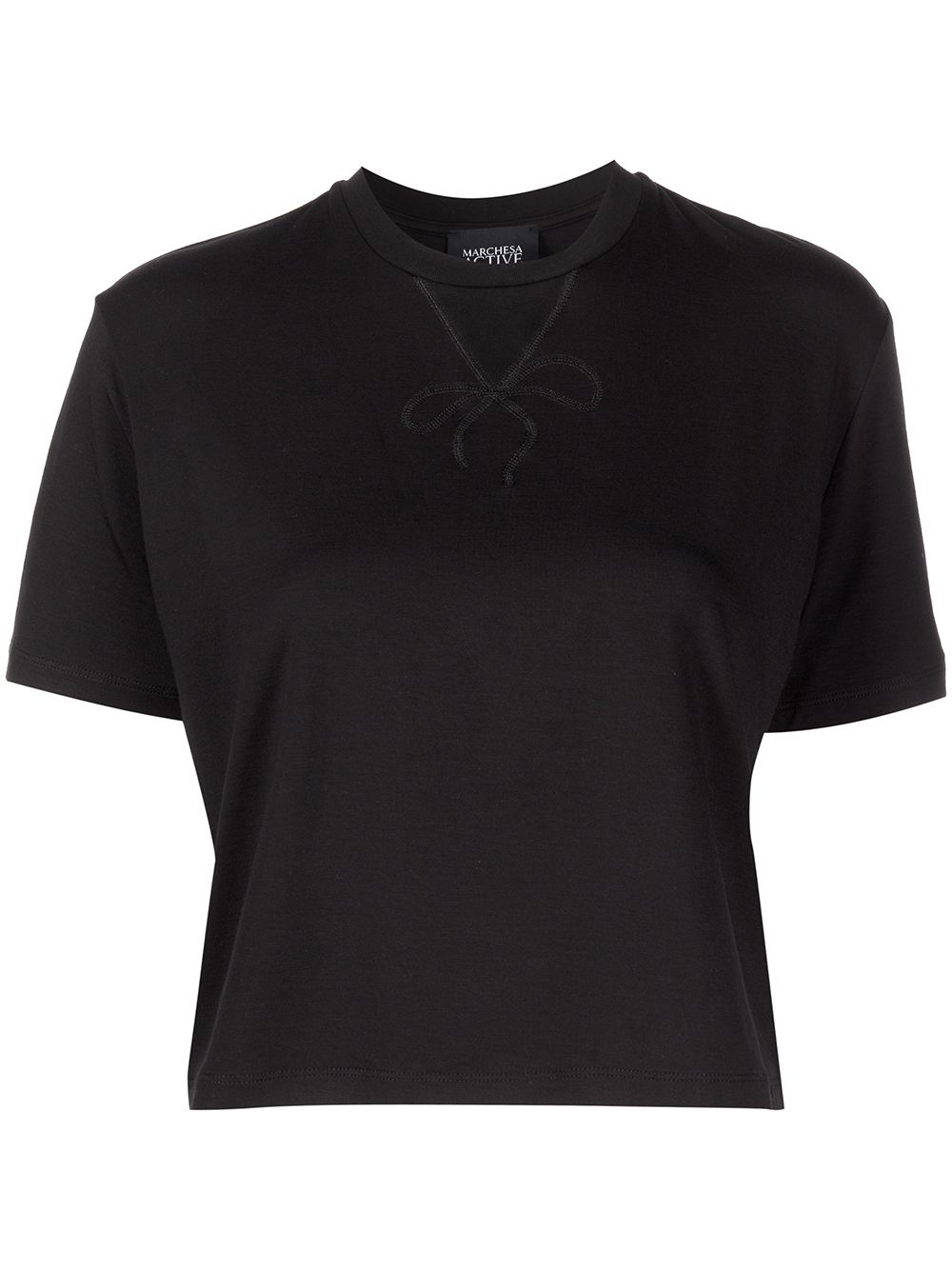 Marchesa Notte Dominique Cropped-T-Shirt - Schwarz von Marchesa Notte