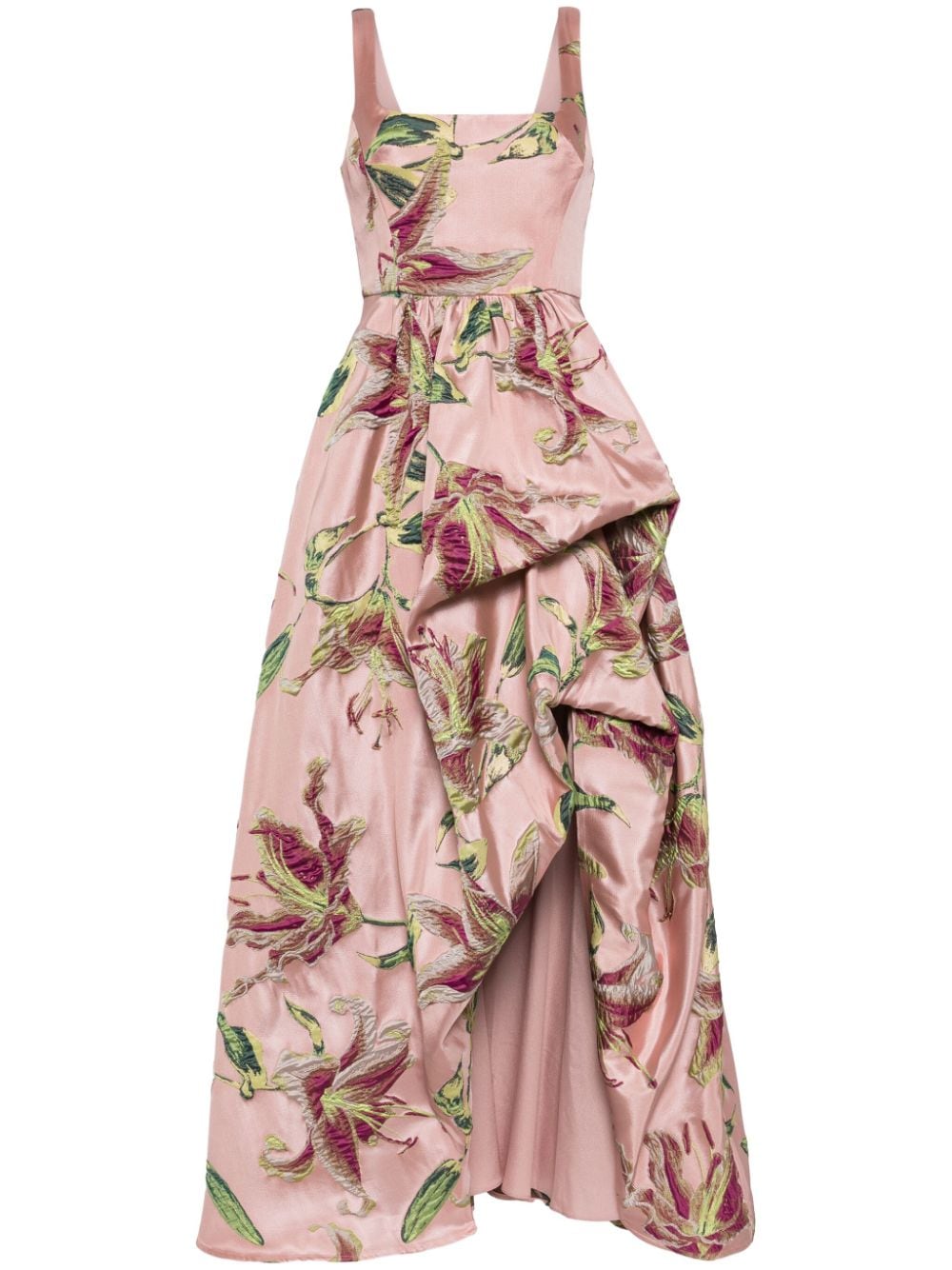 Marchesa Notte Abendkleid mit eckigem Ausschnitt - Rosa von Marchesa Notte