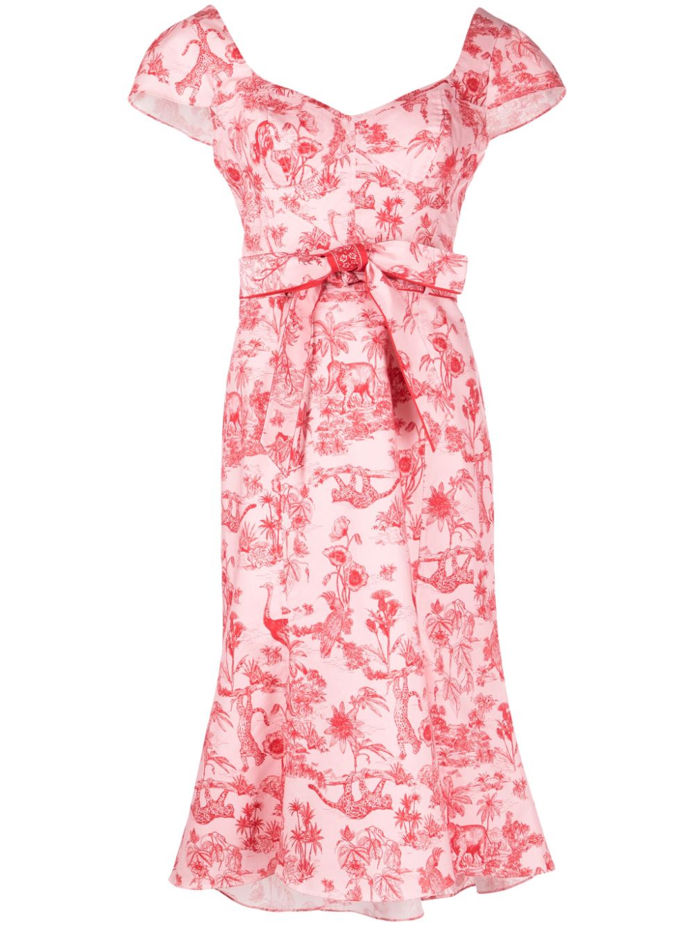 Marchesa Rosa Daylily Midikleid mit grafischem Print von Marchesa Rosa