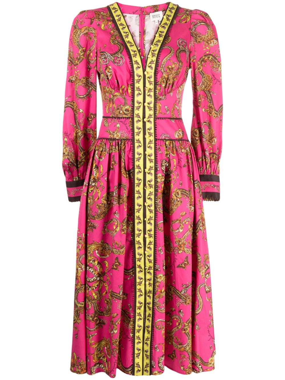 Marchesa Rosa Tansy Midikleid mit Paisley-Print von Marchesa Rosa