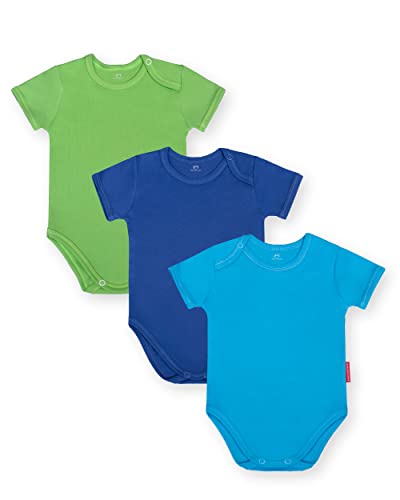 Marcinkowski Babybodysuit Babybody Kurzarm Body ohne Aufdruck für Mädchen für Jungen Unisex 100% Baumwolle 3er Pack babykleidung 122 von Marcinkowski