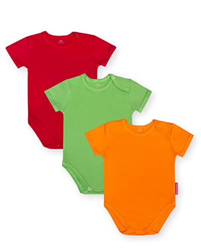 Marcinkowski Babybodysuit Babybody Kurzarm Body ohne Aufdruck für Mädchen für Jungen Unisex 100% Baumwolle 3er Pack babykleidung 128 von Marcinkowski