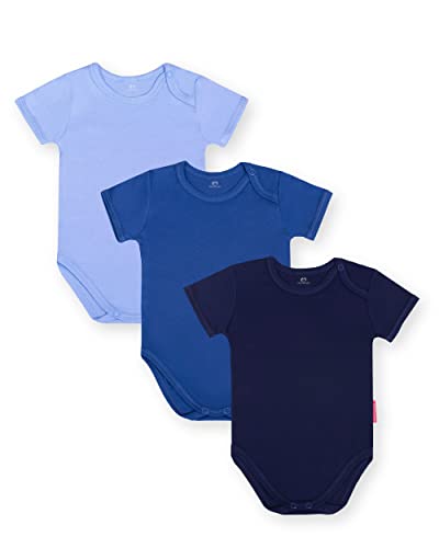 Marcinkowski Babybodysuit Babybody Kurzarm Body ohne Aufdruck für Mädchen für Jungen Unisex 100% Baumwolle 3er Pack babykleidung 134 von Marcinkowski