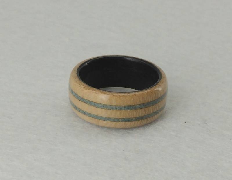 Holzring || Ring Für Frauen Eleganter , Zweifarbiger Bugholzring - Handmade Alternative Größe 17.80mm von MarcioNaturalJewelry