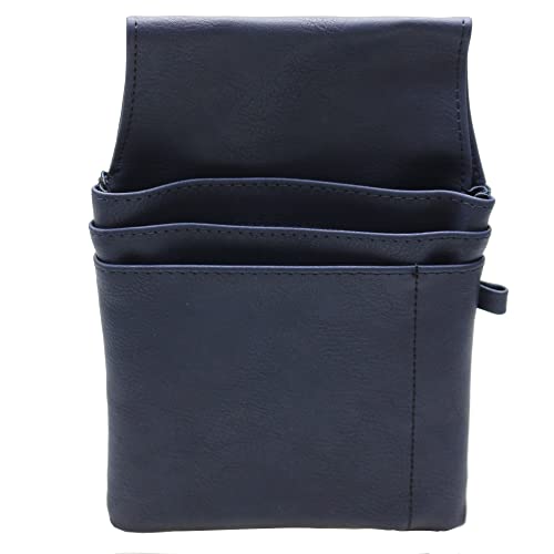 Marco Amrini Kellnerbörsen Tasche Geldbörsenholster Holster für Kellner Kellnertasche Kunstleder Bedienungstasche für Damen und Herren (blau) von Marco Amrini