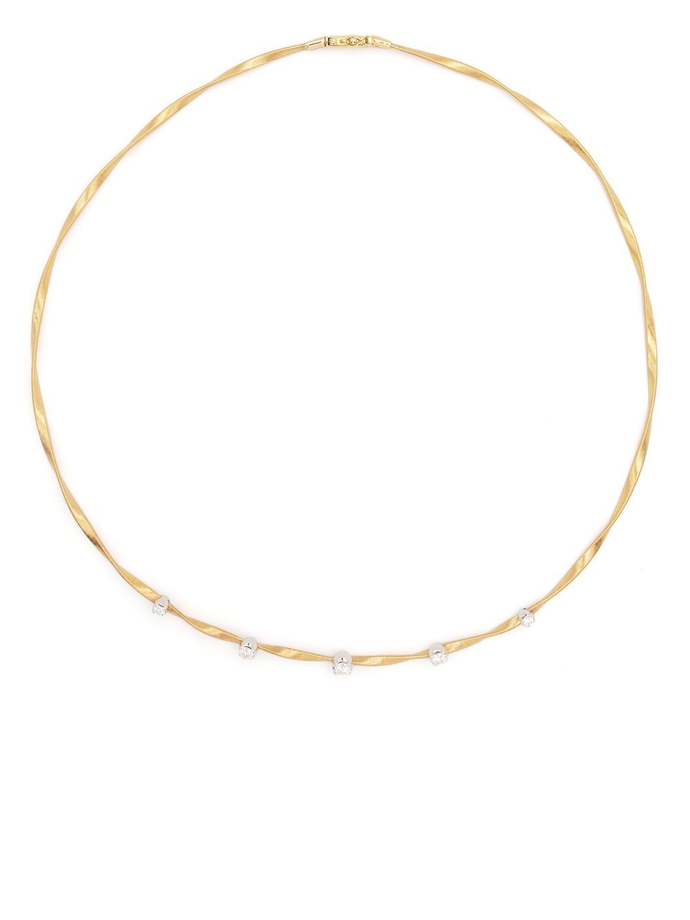 Marco Bicego 18kt Gelbgoldhalskette mit Diamanten von Marco Bicego