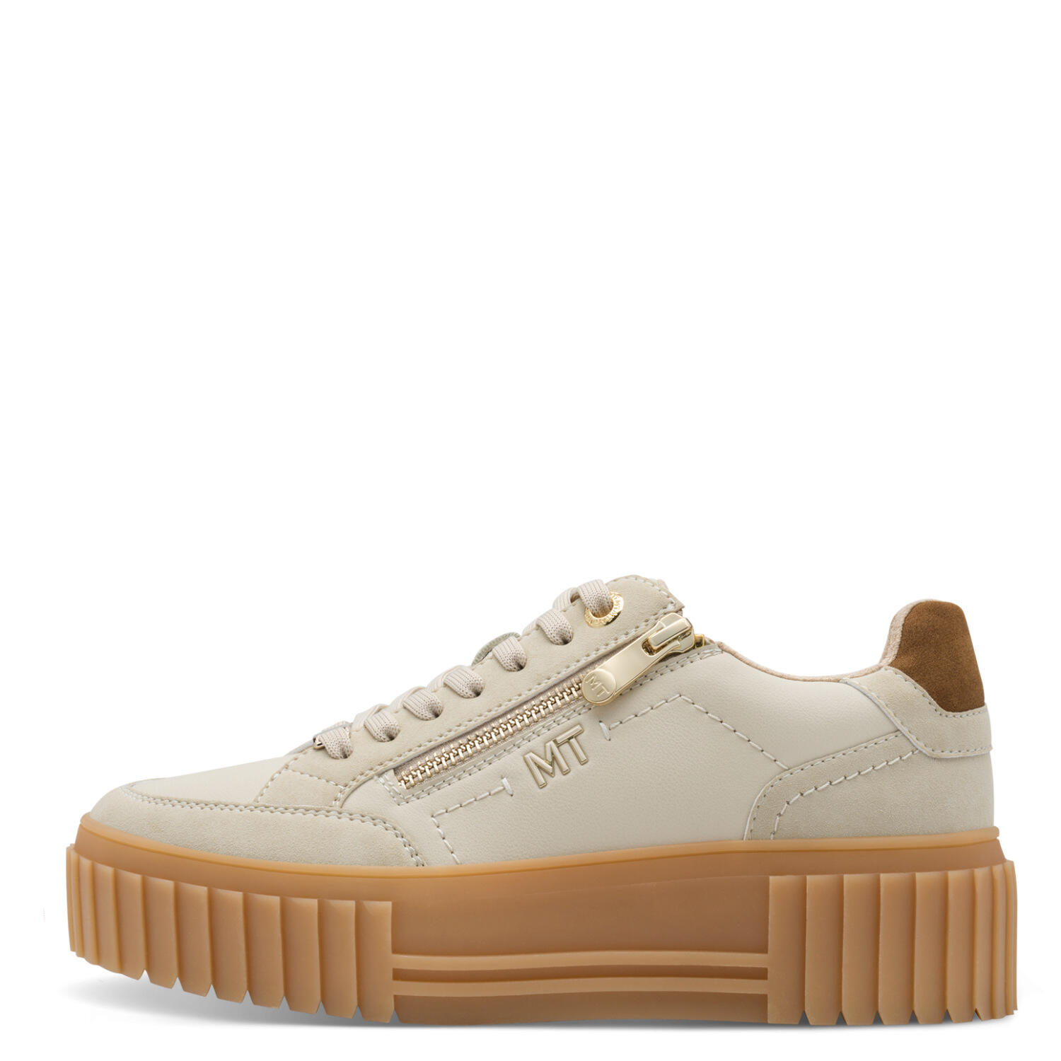 Damen-Schnürer BEIGE COMB - Gr. - 38 von Marco Tozzi