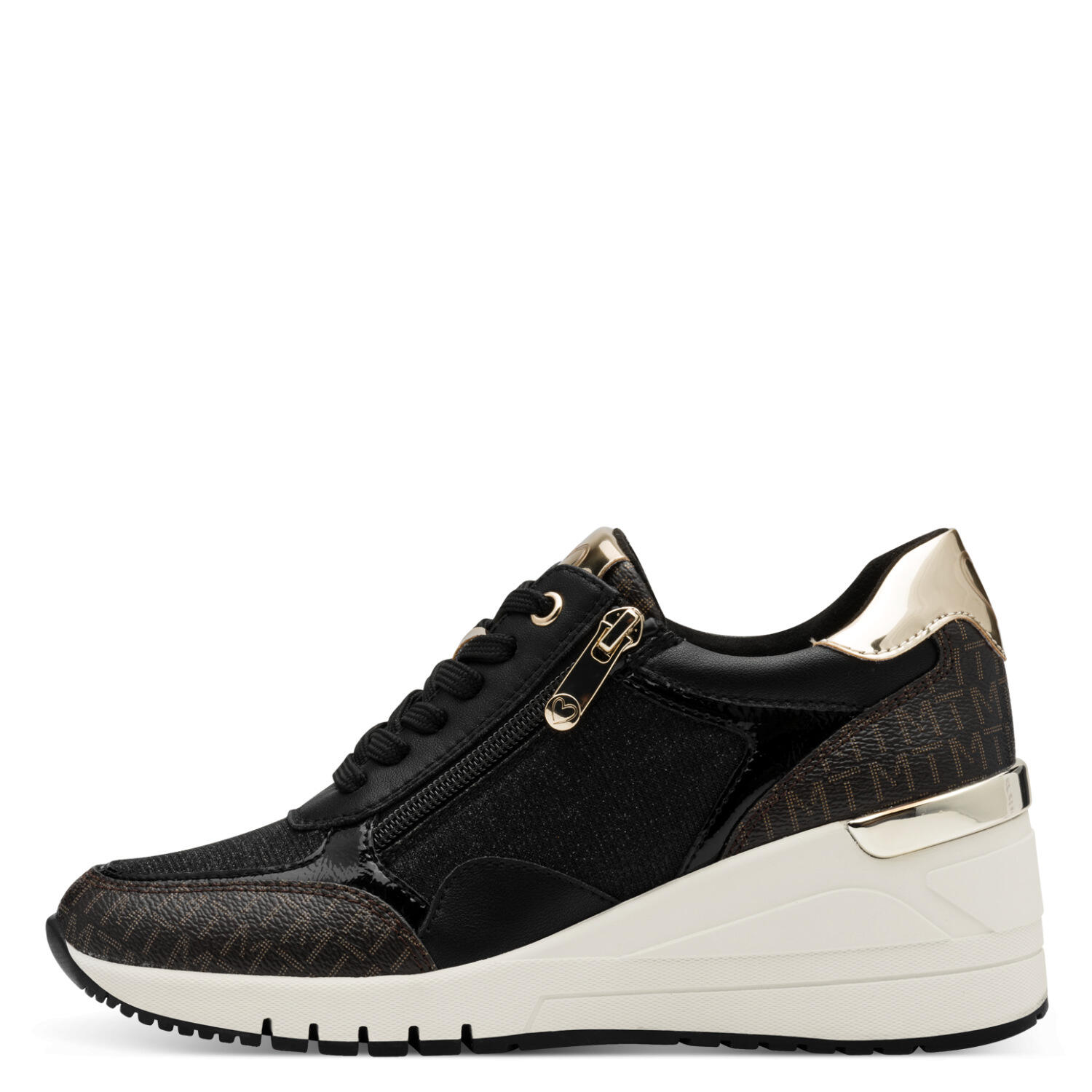 Damen-Schnürer BLACK COMB - Gr. - 36 von Marco Tozzi