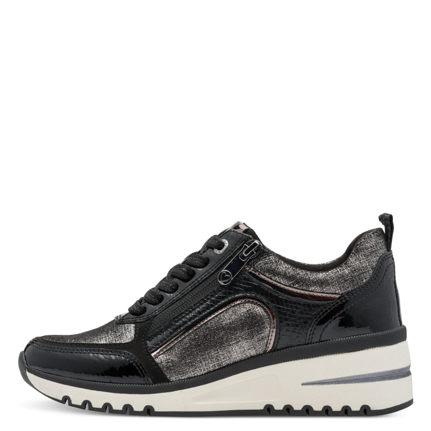 Damen-Schnürer BLACK COMB - Gr. - 39 von Marco Tozzi