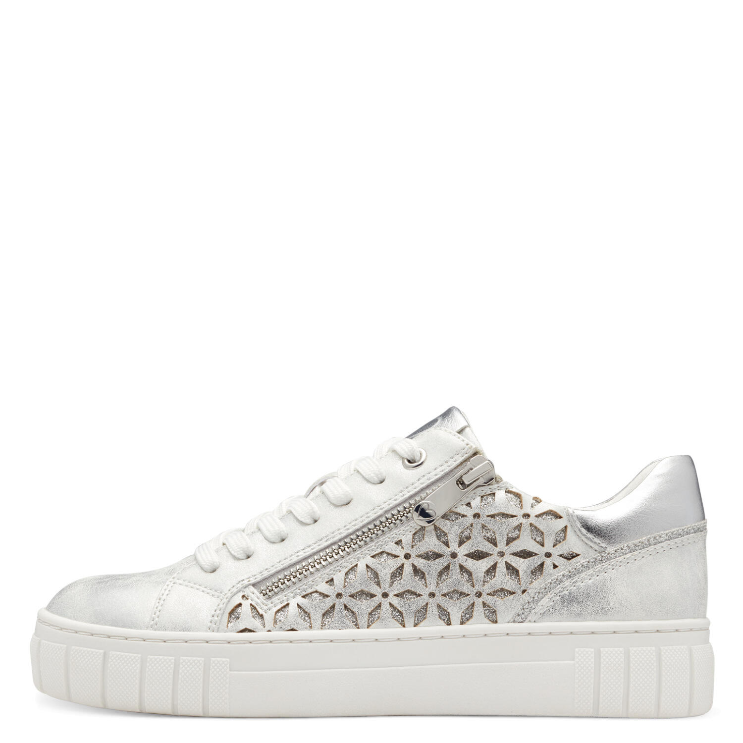 Damen-Schnürer LT. GREY COMB - Gr. - 40 von Marco Tozzi