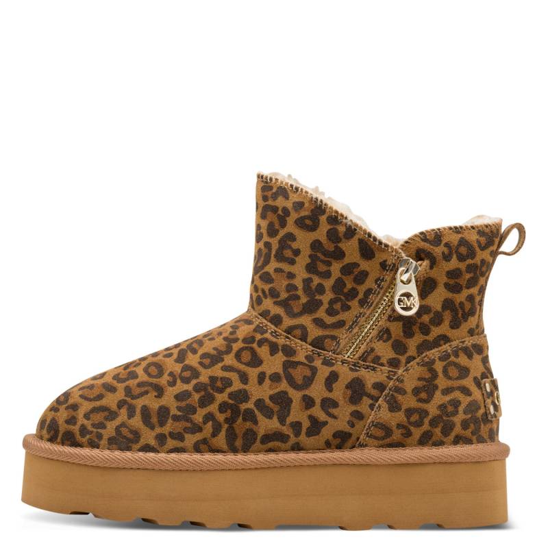 Damen-Stiefel LEOPARD COGNAC - Gr. - 37 von Marco Tozzi