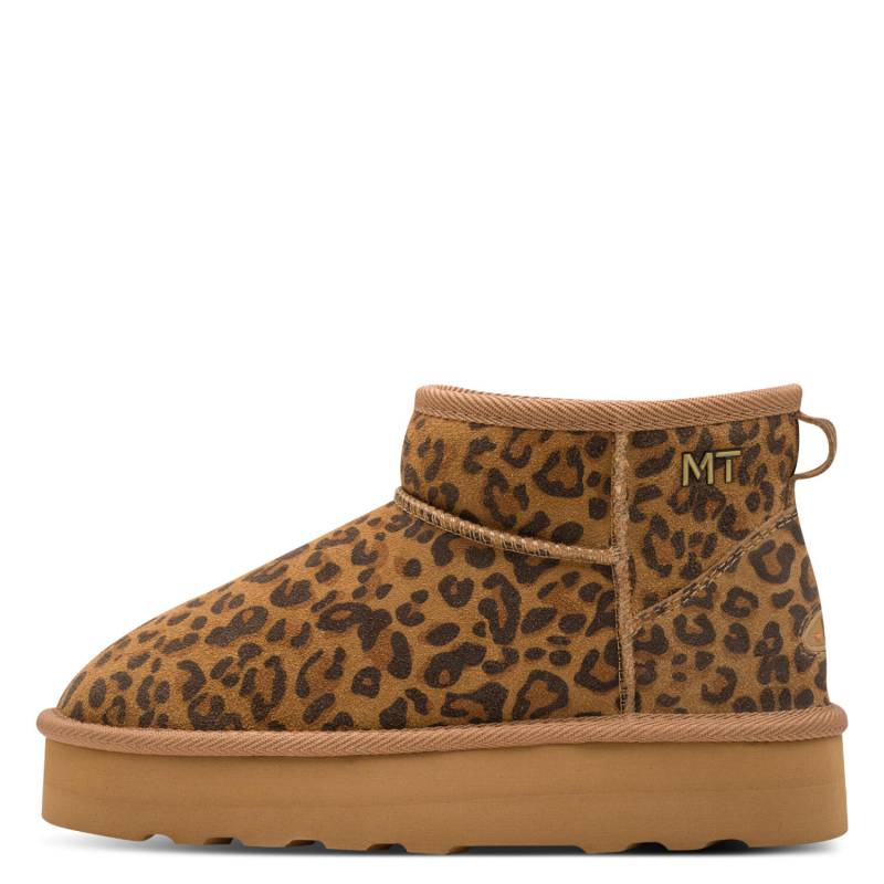 Damen-Stiefel LEOPARD COGNAC - Gr. - 41 von Marco Tozzi