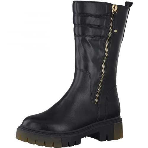 Marco Tozzi Damen 2-2-26861-37 Stiefelette Schneestiefel, Black/Gold, 39 EU von MARCO TOZZI