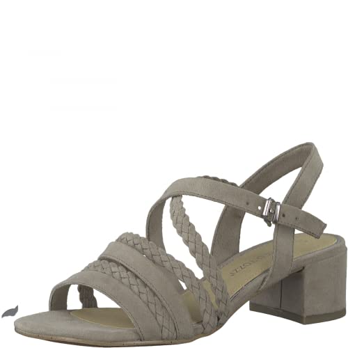 Marco Tozzi Damen 2-2-28203-28 Sandale mit Absatz, Taupe, 40 EU von MARCO TOZZI