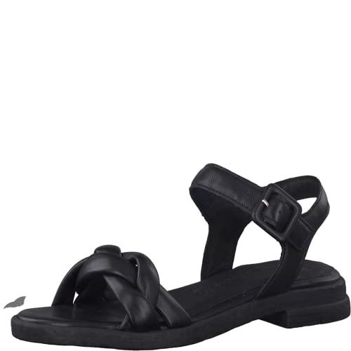 Marco Tozzi Damen 2-2-28404-28 Sandale mit Absatz, Black Antic, 38 EU von MARCO TOZZI