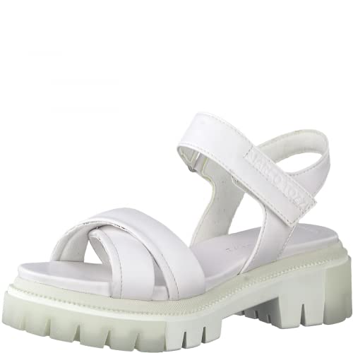 Marco Tozzi Damen 2-2-28518-28 Sandale mit Absatz, White, 40 EU von MARCO TOZZI