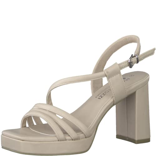 MARCO TOZZI Damen Sandale mit Absatz, Blockabsatz, weiches FEEL ME Fußbett, ideal für Business und Freizeit von MARCO TOZZI