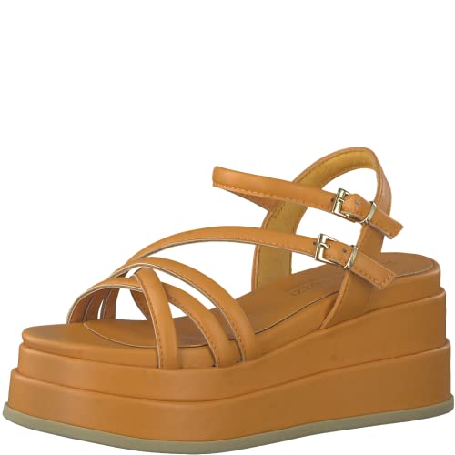 MARCO TOZZI Damen Keilsandale, Keilabsatz, weiches FEEL ME Fußbett, ideal für Business und Freizeit von MARCO TOZZI