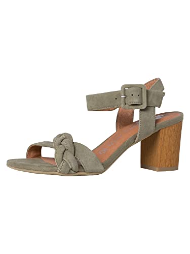 Marco Tozzi Damen 2-2-88306-28 Sandale mit Absatz, Moss, 39 EU von MARCO TOZZI
