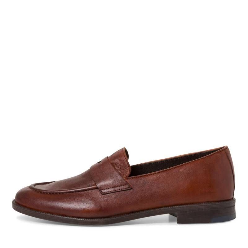 Men Slip-on COGNAC - Gr. - 43 von Marco Tozzi