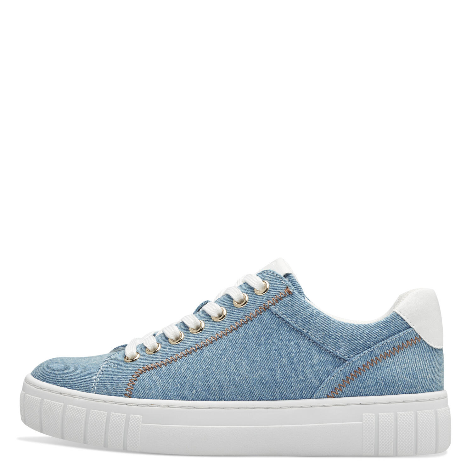 Women Lace-up BLUE JEANS COMB - Gr. - 37 von Marco Tozzi