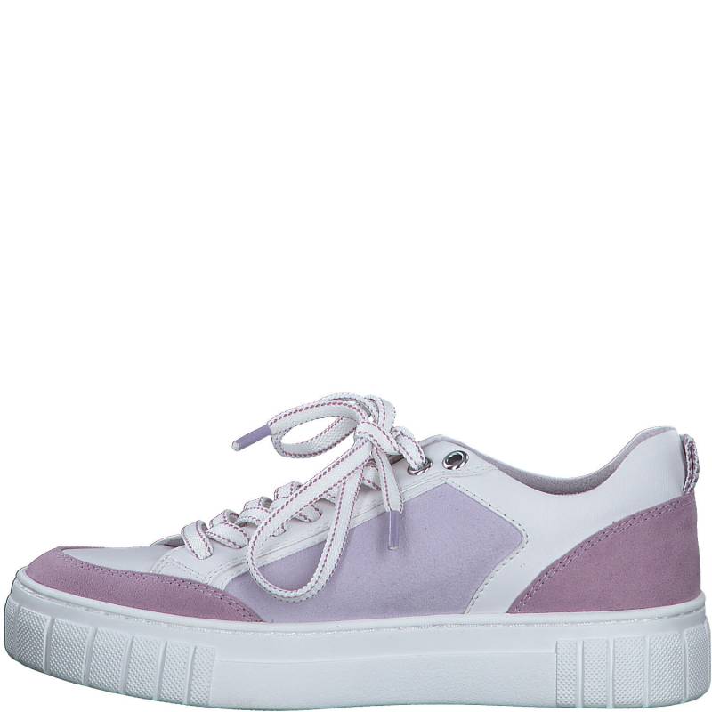 Women Lace-up WHITE/BERRY C. - Gr. - 40 von Marco Tozzi
