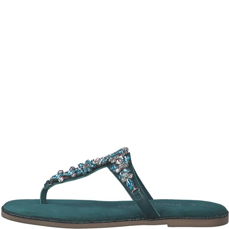 Women Slides TURQUOISE COMB - Gr. - 36 von Marco Tozzi