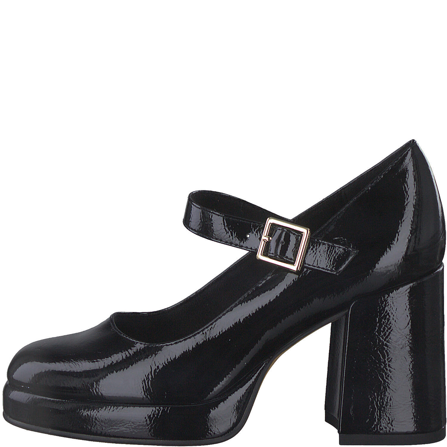 Women Slip-on BLACK PATENT - Gr. - 40 von Marco Tozzi