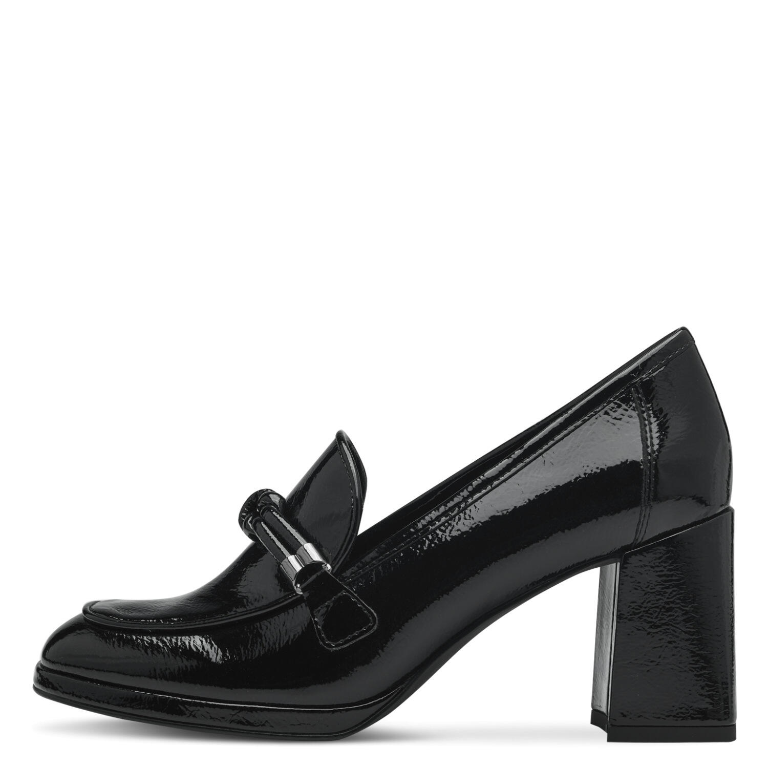 Women Slip-on BLACK PATENT - Gr. - 40 von Marco Tozzi
