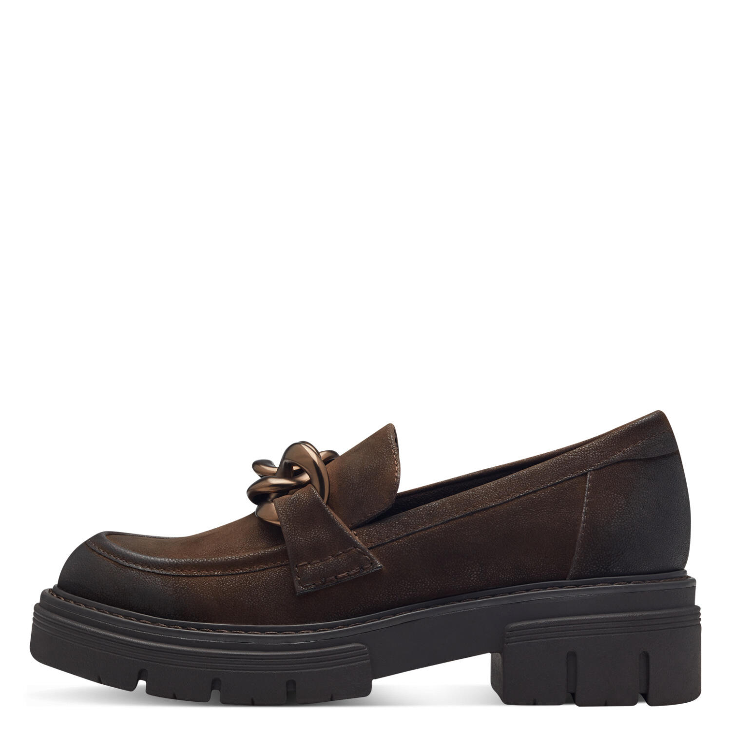 Women Slip-on CAFE NUBUCK - Gr. - 39 von Marco Tozzi