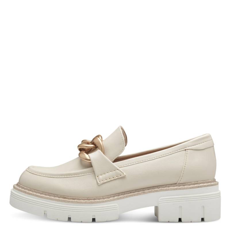 Women Slip-on CREAM/GOLD - Gr. - 40 von Marco Tozzi
