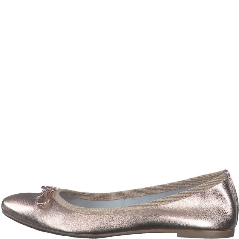 Woms Ballerina ROSE METALLIC - Gr. - 38 von Marco Tozzi