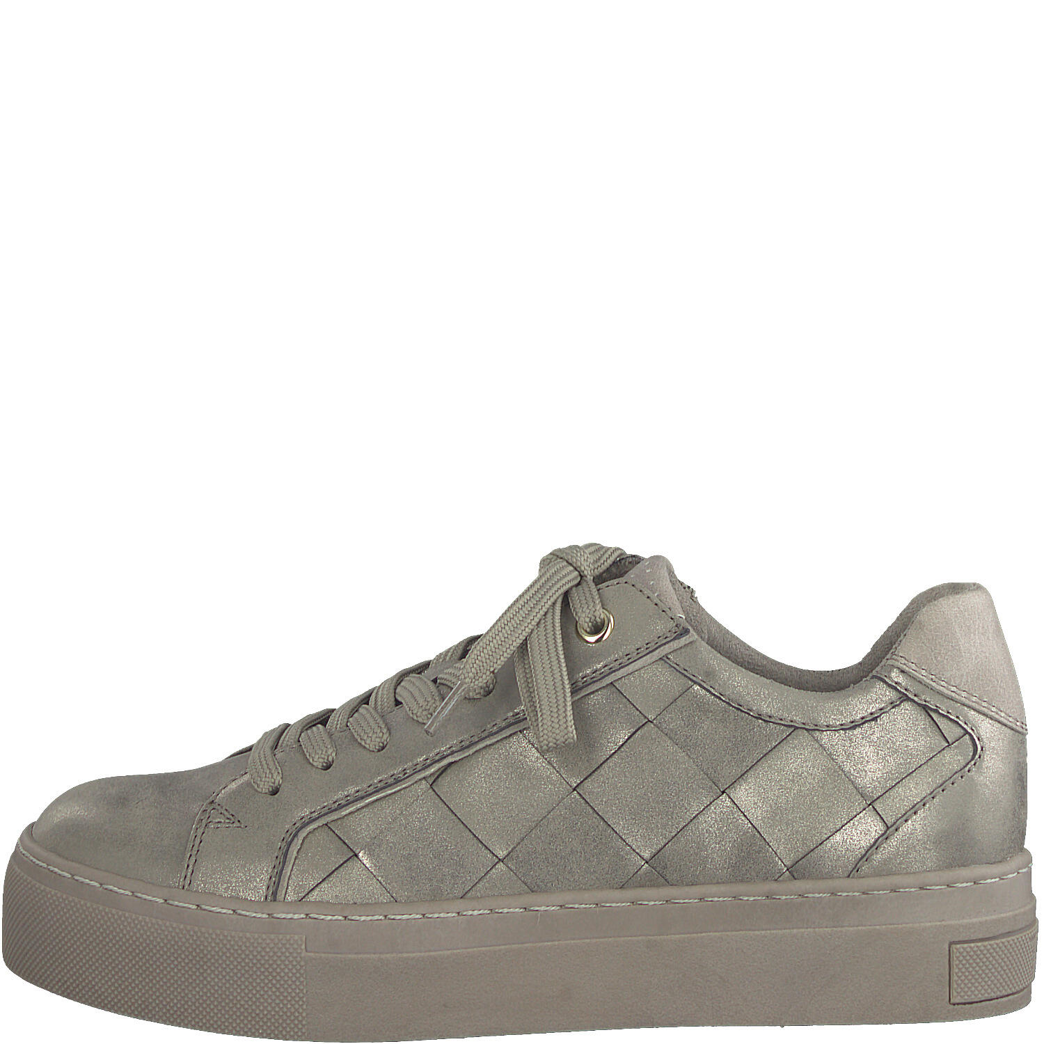 Woms Lace-up TAUPE MET. C. - Gr. - 42 von Marco Tozzi