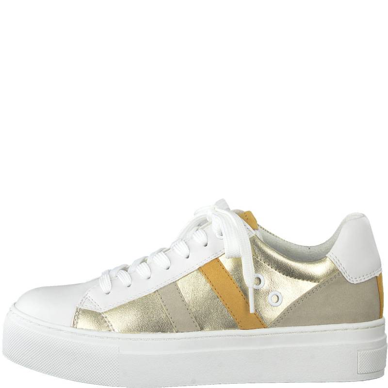 Woms Lace-up WHITE COMB - Gr. - 37 von Marco Tozzi