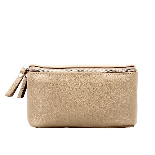 Bauchtasche Damen, Crossbody Bag Damen Breiter Gurt, Kleine Umhängetasche Damen, Gürteltasche Damen, Bauchtasche Damen Stylisch, Handtasche Damen Umhängetasche (Beige) von Marco VENEZIA