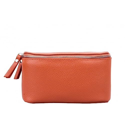 Bauchtasche Damen, Crossbody Bag Damen Breiter Gurt, Kleine Umhängetasche Damen, Gürteltasche Damen, Bauchtasche Damen Stylisch, Handtasche Damen Umhängetasche (Orange) von Marco VENEZIA