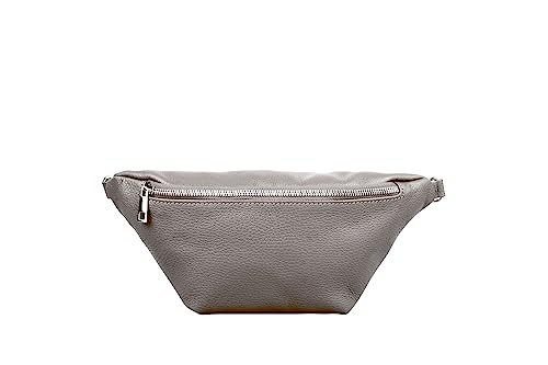 Bauchtasche Damen, Kleine Umhängetasche Damen, Crossbody Bag Damen Breiter Gurt, Bauchtasche Damen Stylisch, Gürteltasche, Umhängetasche Damen Mittelgroß (Dunkelgrau) von Marco VENEZIA