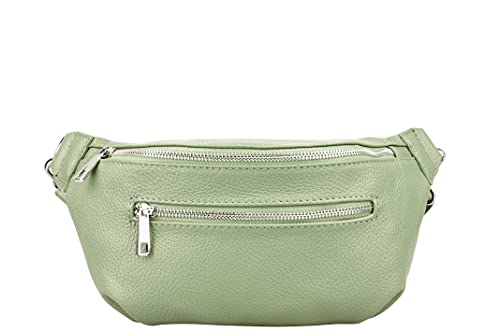 Marco VENEZIA Bauchtasche Damen, Crossbody Bag Damen, Damen-Umhängetaschen, Kleine Umhängetasche Damen, Bauchtasche Damen Stylisch, Italienische Mode Damen (MINTGRÜN) von Marco VENEZIA