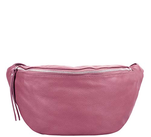 Umhängetasche Damen, Crossbody Bag Damen, Gürteltasche Damen, Schultertasche Damen, Italienische Mode Damen (Altrose) von Marco VENEZIA