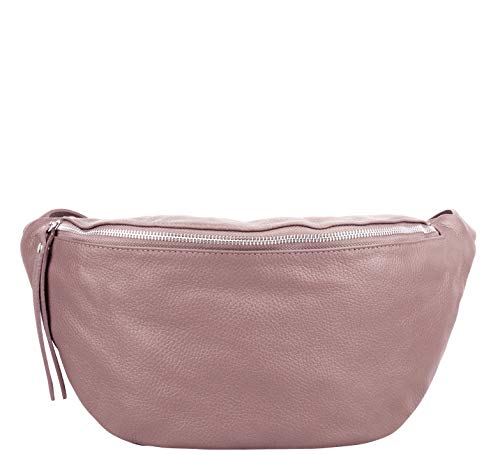 Umhängetasche Damen, Crossbody Bag Damen, Gürteltasche Damen, Schultertasche Damen, Italienische Mode Damen (Rose) von Marco VENEZIA