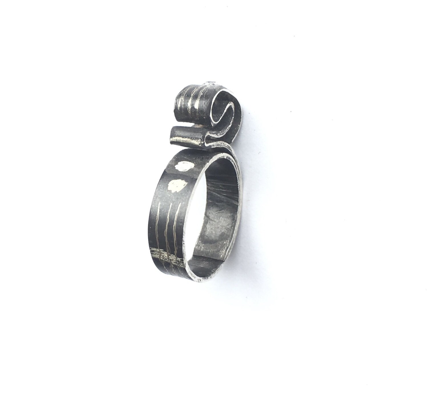 Clandestine Class - Fragezeichen Schwarzer Ring 6mm Breit Für Frauen Sterling Silber .925 Oxidiert 5mm White Crystal Sz 10 Us Clandestine Class - Fragezeichen Schwarzer Ring 6mm Breit Für Frauen Sterling Silber .925 Oxidiert 5mm White Crystal Sz 10 Us von MarcoUrsino