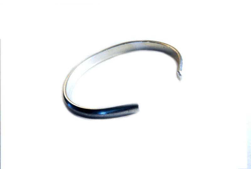Halb-Runde Retro Essential Ss4 - Herren Damen Großes Armband Halbe Runde Armreif Sterling Silber 925 von MarcoUrsino