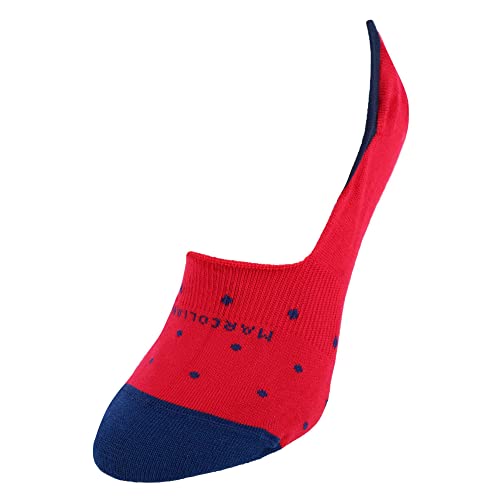 Marcoliani Damen Polka Dot Invisible Touch Liner Socke, rot, Einheitsgröße von Marcoliani Milano