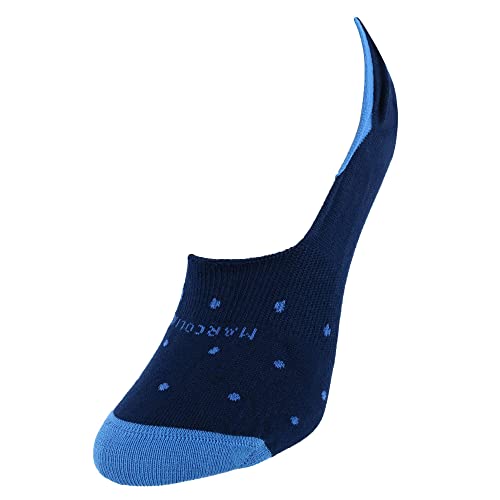 Marcoliani Damen Polka Dot Invisible Touch Liner Socken, navy, Einheitsgröße von Marcoliani Milano