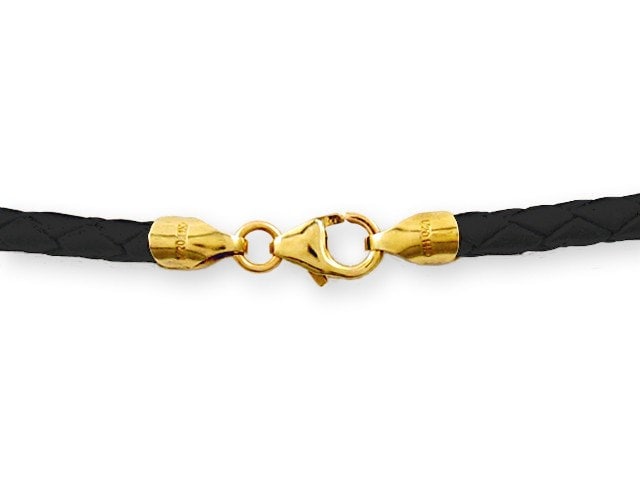 2, 5 Mm Schwarze Geflochtene Bolo Leder Schnur Halskette 14 "Zoll - 36" Zoll Mit 14K Gold Filled Verschluss, Sie Wählen Länge. G3-x2.5Blk 2, 5 Mm Schwarze Geflochtene Bolo Leder Schnur Halskette 14 "Zoll - 36" Zoll Mit 14K Gold Filled Verschluss, Sie Wählen Länge. G3-x2.5Blk von MarcosNewYorkCity