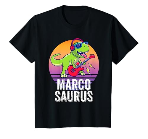 Kinder Marcosaurus - Geschenk für Marco T-Shirt von Marcosaurus - Gift for Marco