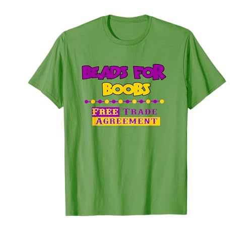 Grünes lustiges Mardi Gras Shirt für Herren Perlen für Brüste Trade T-Shirt Grünes lustiges Mardi Gras Shirt für Herren Perlen für Brüste Trade T-Shirt von Mardi Gras 2018 T-Shirts